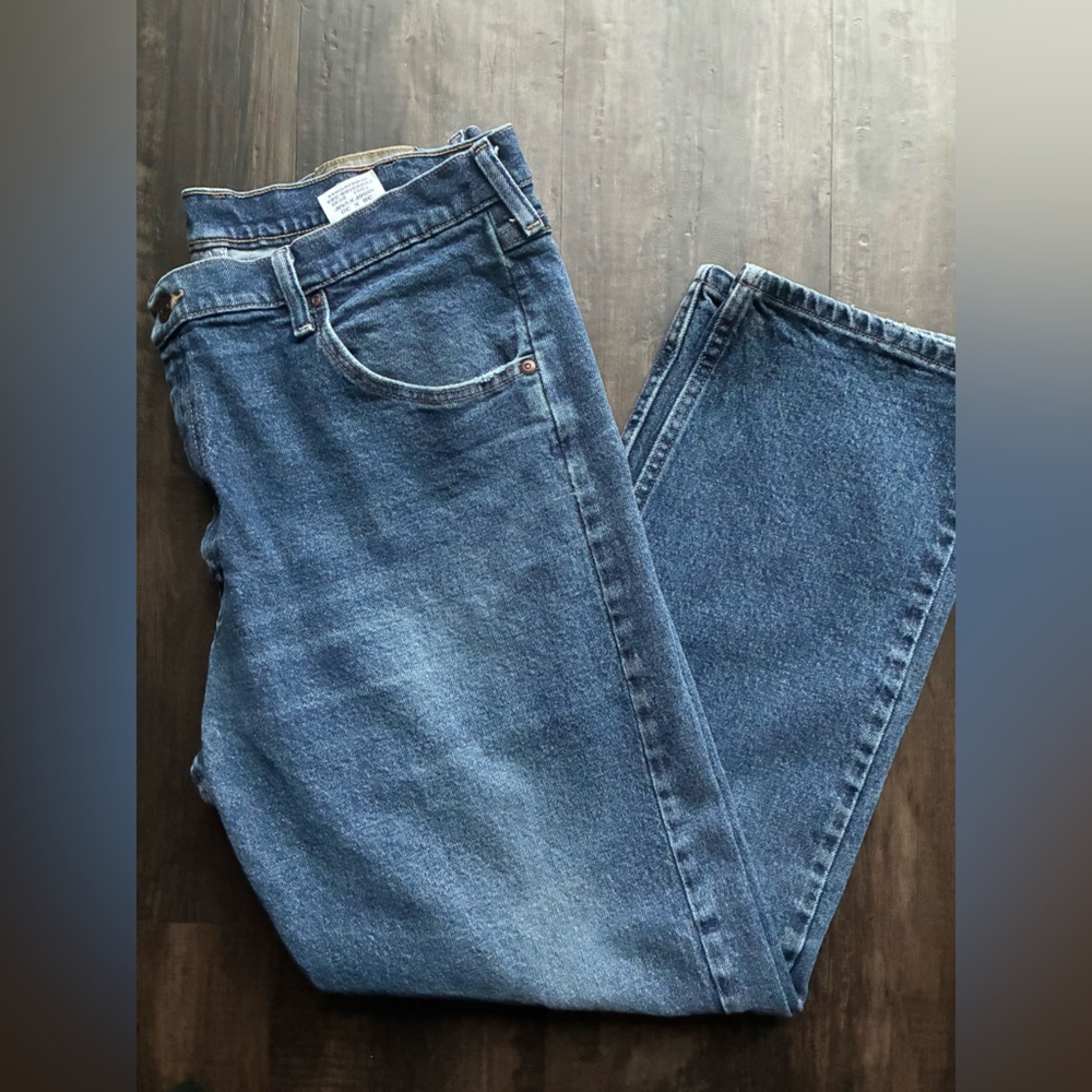 Wrangler Men's Blue Straight Jeans